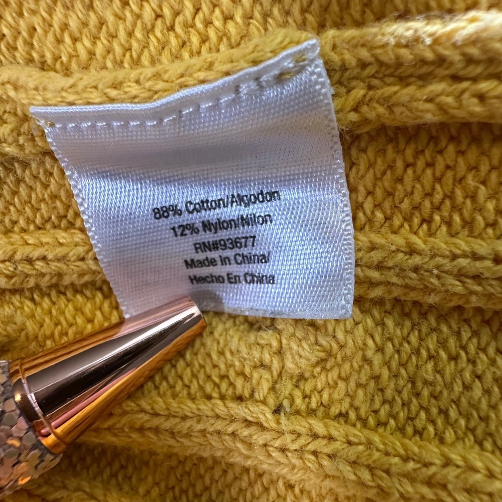 Vintage St. John's Bay Cable Knit V-neck Sweater Women's XL Y2K Vintage Preppy - Picture 7 of 7